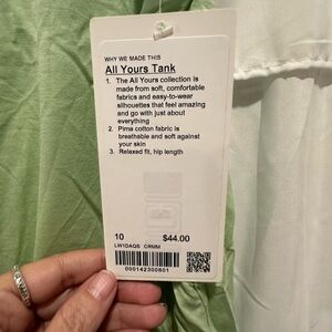 Lululemon Mint Sleeveless Top
